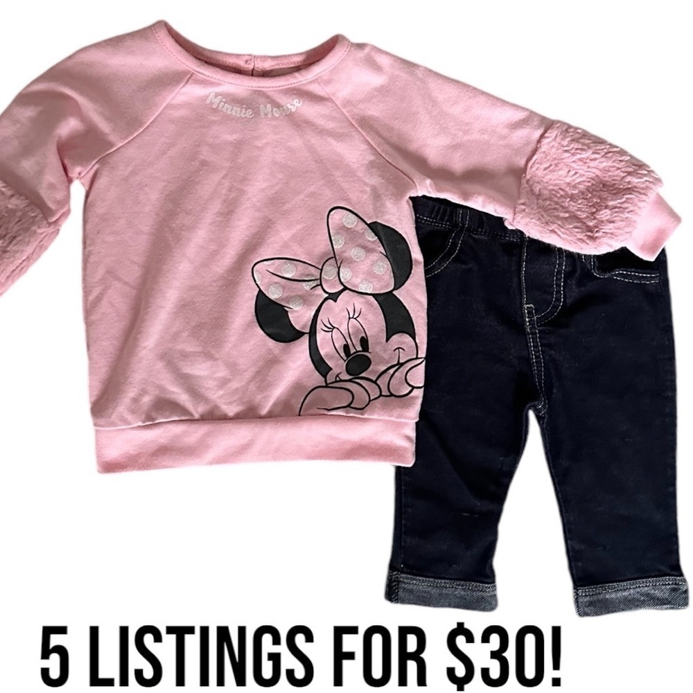 Disney Baby Girl Minnie Mouse 3-6 Months Sweater & small wonders pants
Bin 19